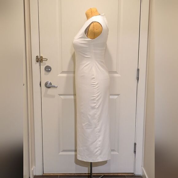 EUC Stunning Tahari L White Midi Pencil Dress - SEE SIZE NOTES - Picture 7 of 8